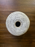 Load image into Gallery viewer, Ilaria Signac Textured Tape Cotton Yarn · 1/2.5nm White & Black · Irregular Pattern · Italy