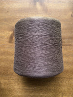 Load image into Gallery viewer, 100 Linen Cone Yarn - Deep espresso color cone yarn on wooden surface.