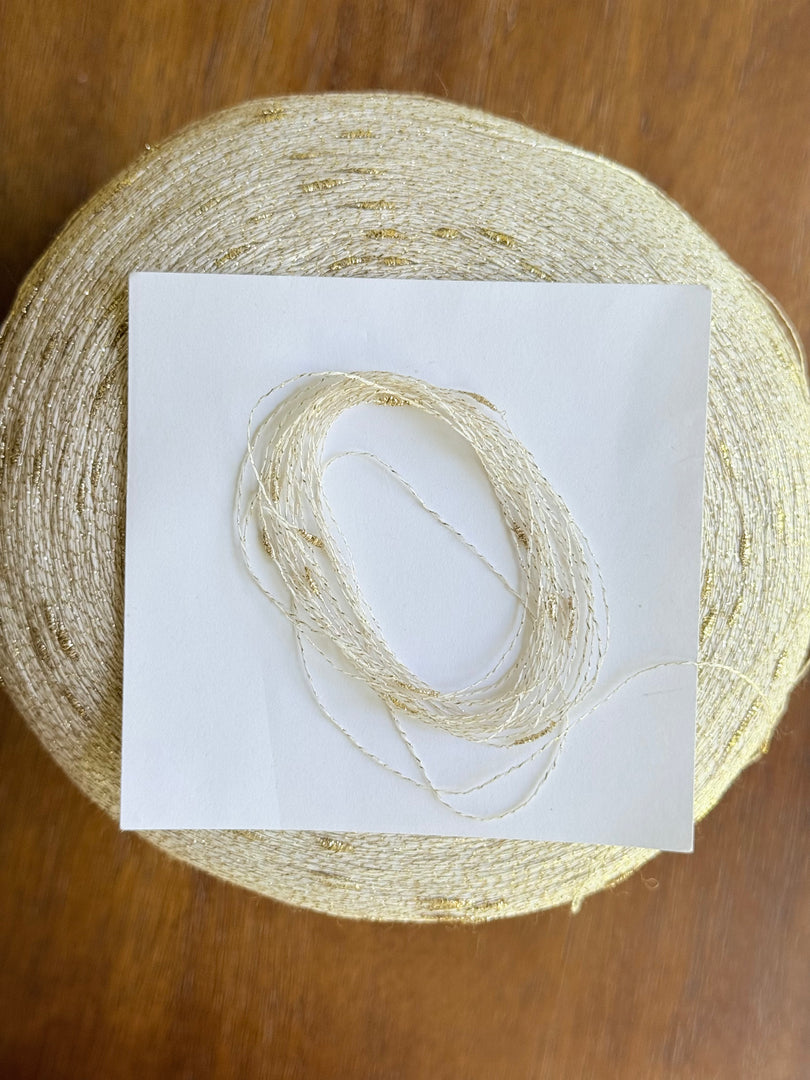 IIF LUMIA Sustainable Viscose Blend Slubby Metallic Cone Yarn