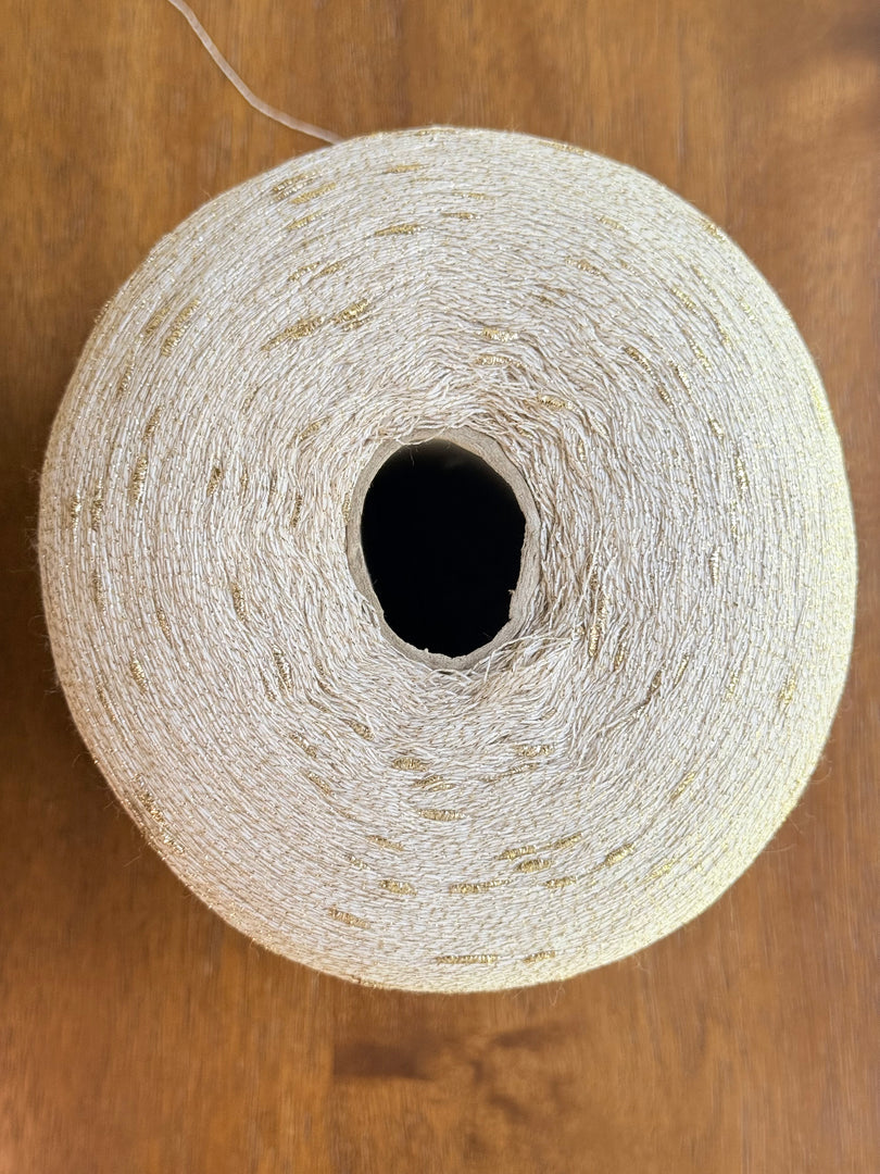 IIF LUMIA Sustainable Viscose Blend Slubby Metallic Cone Yarn