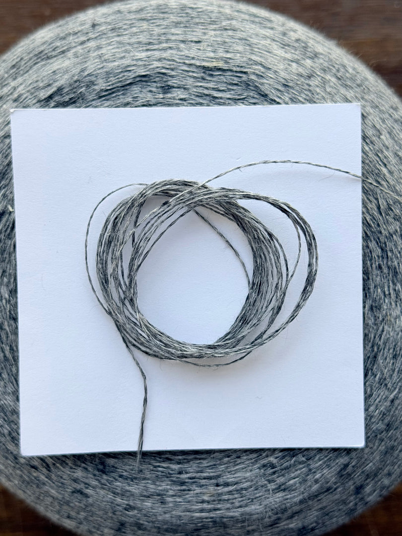 100 Linen 1/10Nm Cone Yarn · Melange Gray · China