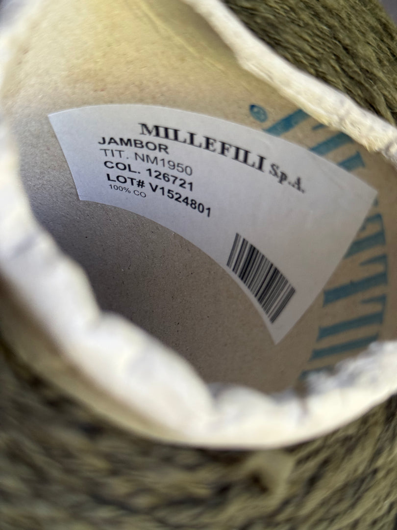 Millefili Jambor 100 Cotton Cone · Irregular Thick-and-Thin Yarn