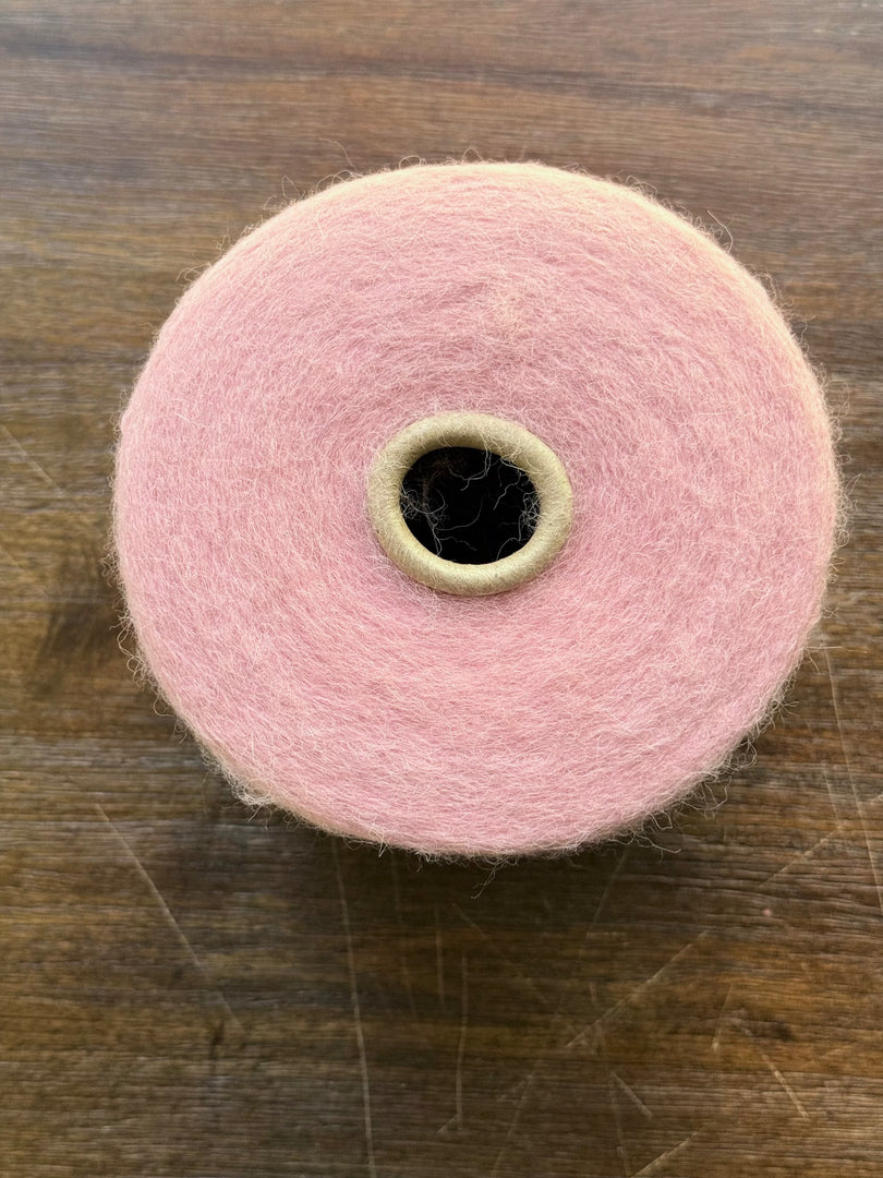 Brushed Alpaca Wool Nylon Yarn  1/10s (10,000Nm) · Pink Brushed Cone That Yarn