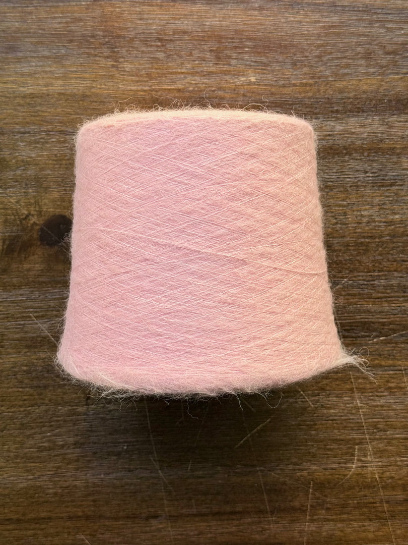Brushed Alpaca Wool Nylon Yarn  1/10s (10,000Nm) · Pink Brushed Cone That Yarn