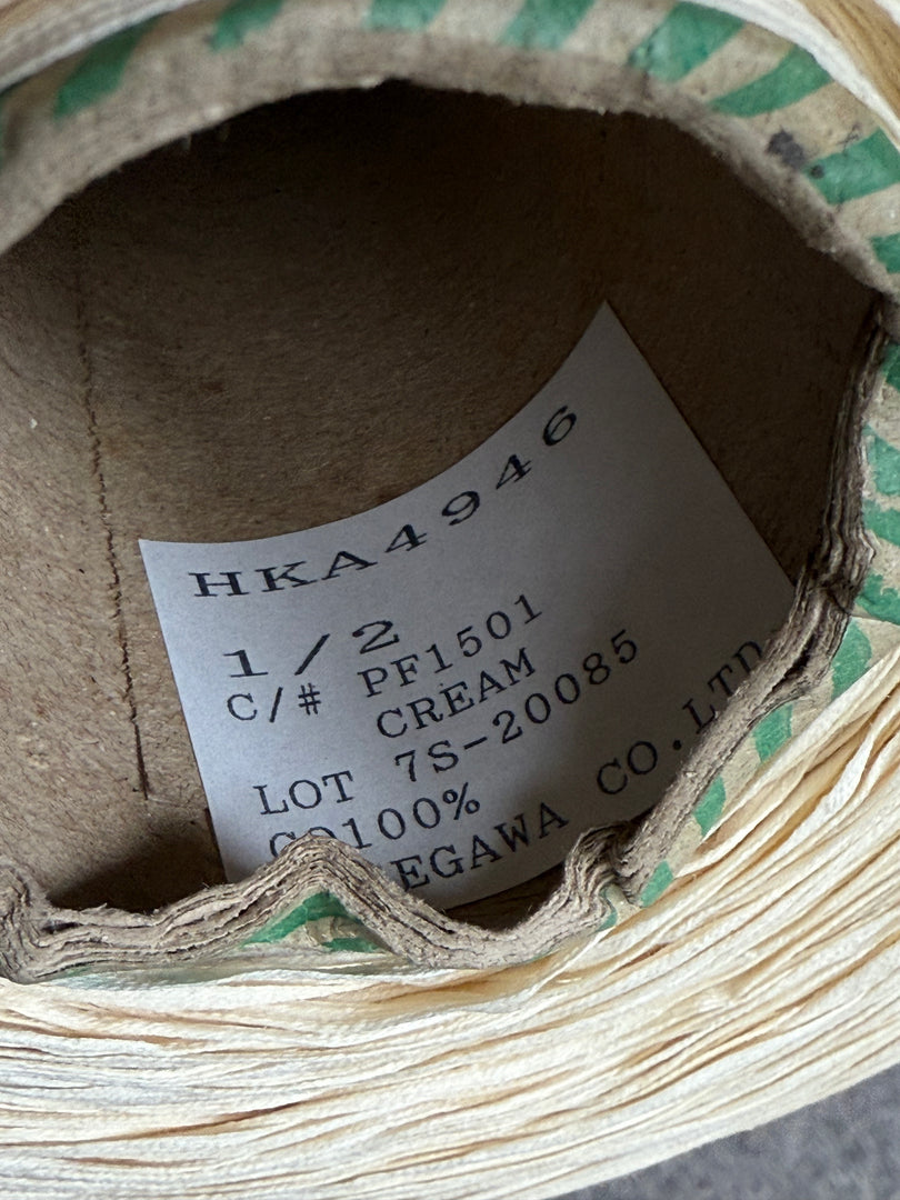 HASEGAWA 100 Gima Cotton 1/2nm Yarn · Japan Washable Paper · Loose Cone