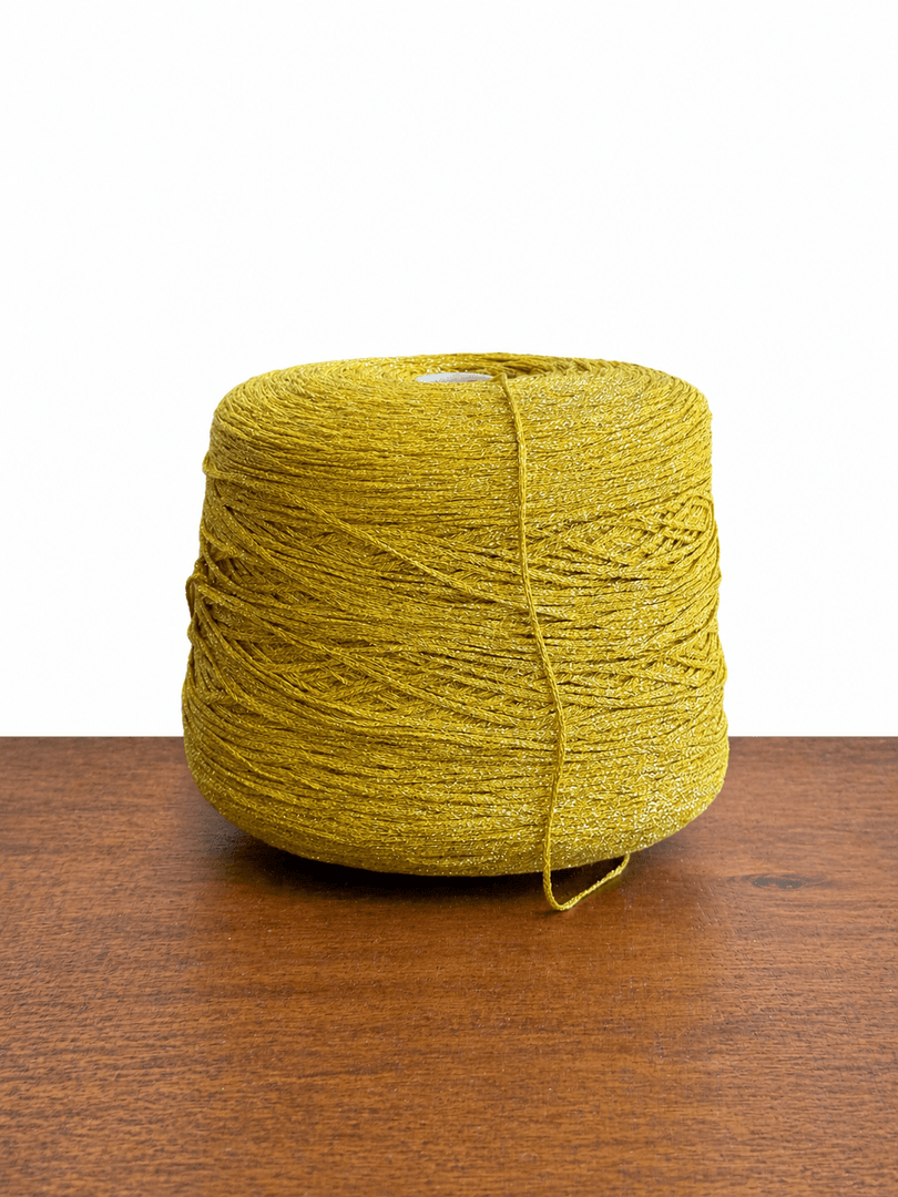 Olivo Brillo Viscose Blend Metallic Tape Cone Yarn · 1/2.1Nm · Italy