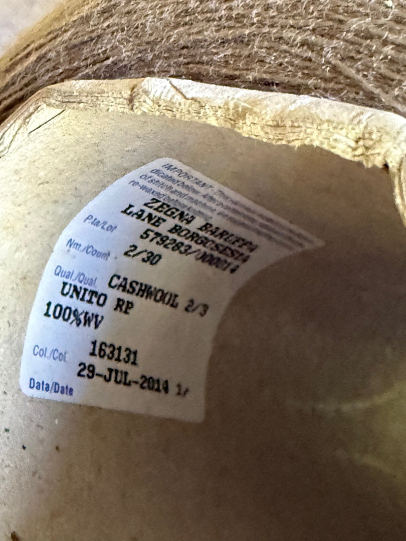 Zegna Cashwool 100 Extrafine Merino Wool 2/30nm Cone Yarn That Yarn