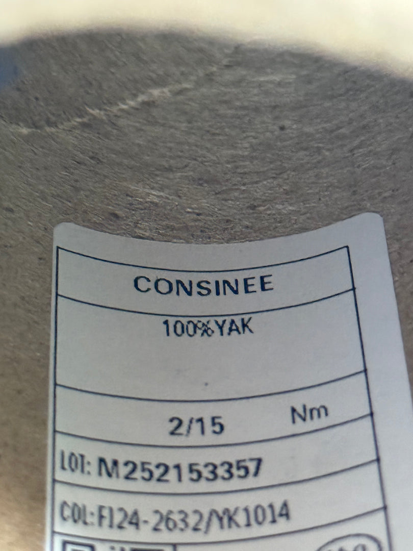 CONSINEE 100 Yak · 2/15Nm Cone Yarn · China