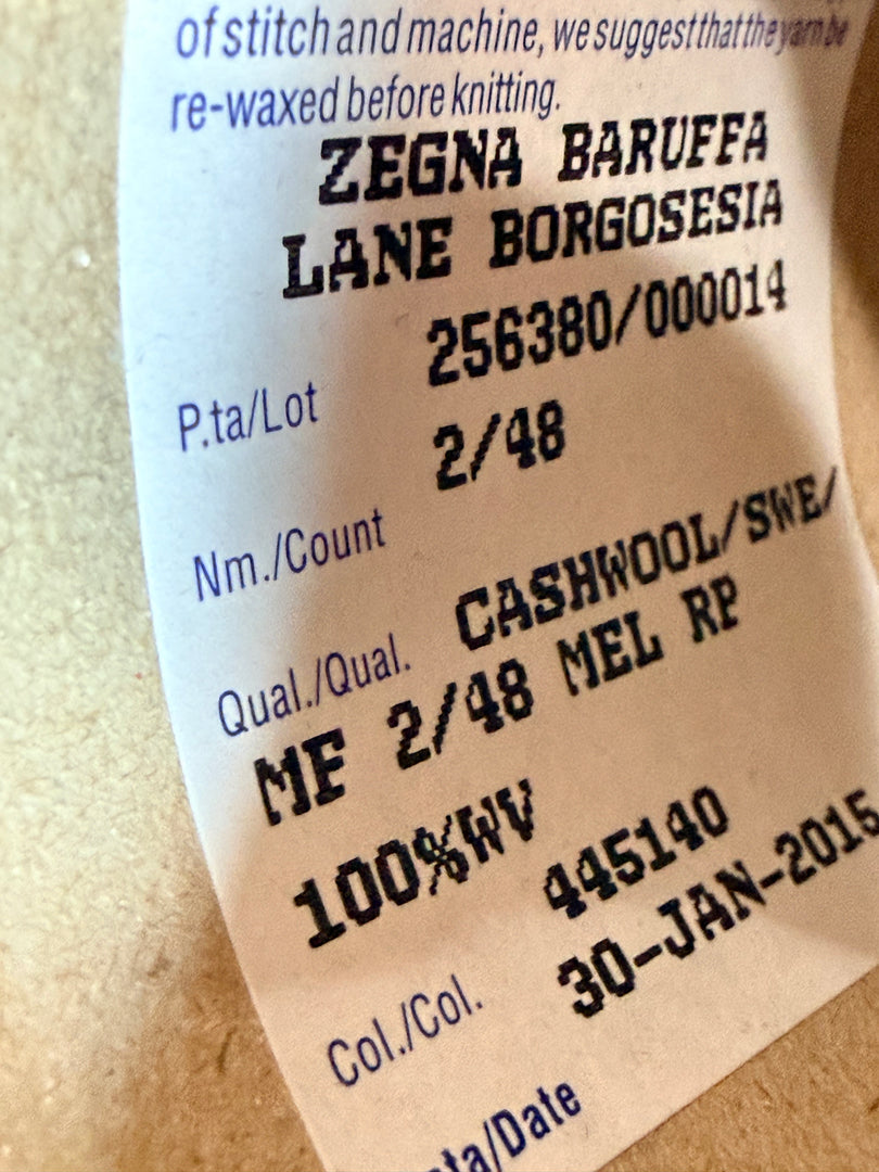 Zegna Baruffa Cashwool 100 Extrafine Merino Wool Cone Yarn · 2/48Nm · Italy