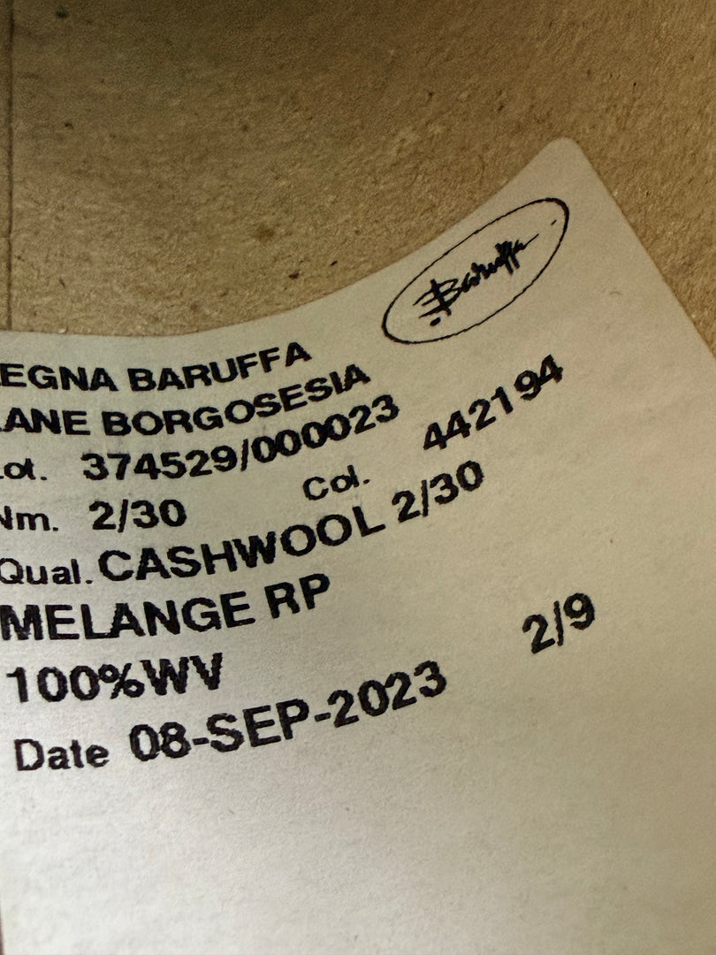 Zegna Baruffa Cashwool 100 Extrafine Merino Cone Yarn · 2/30Nm · Italy