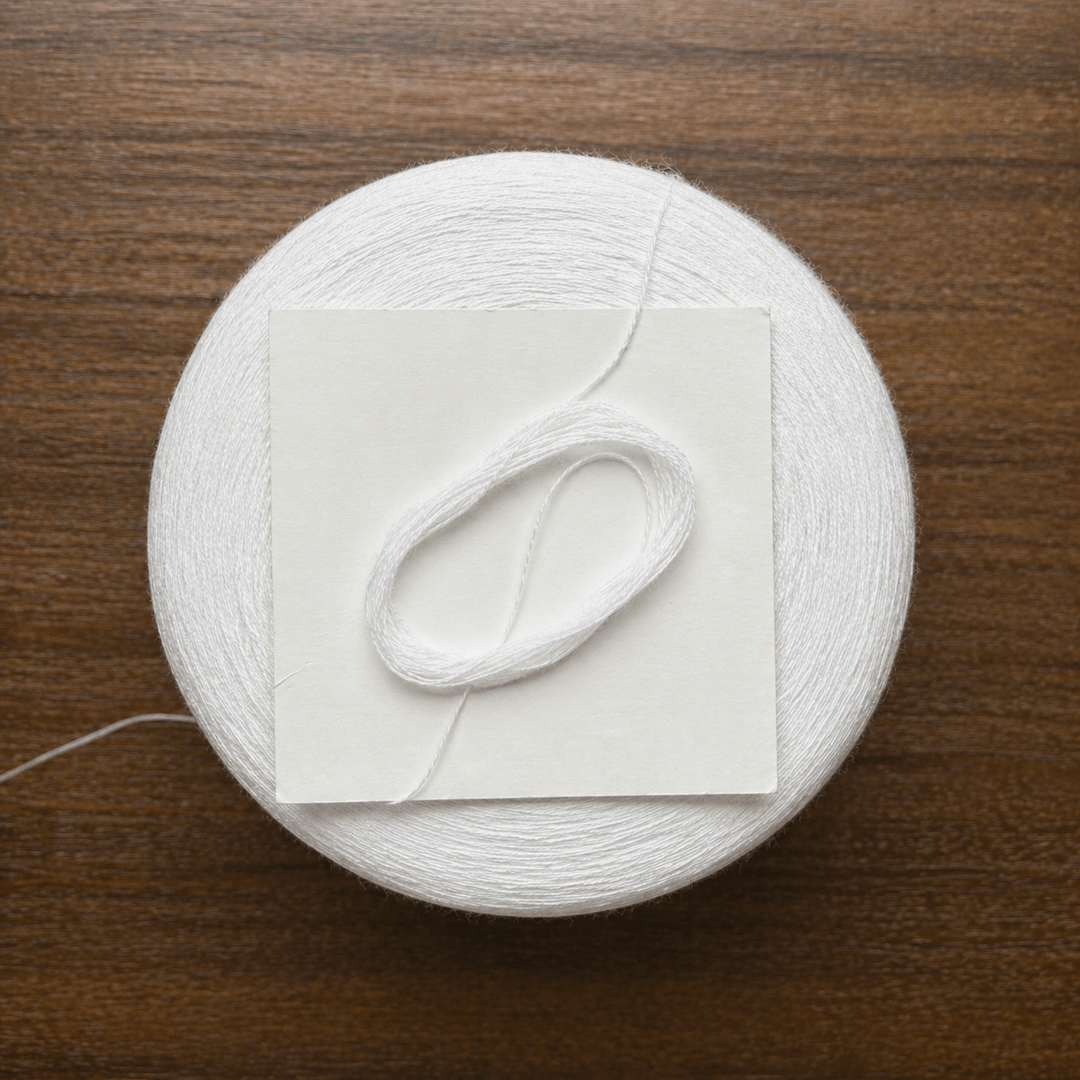 Tollegno Harmony 100 Extrafine Merino Wool Cone Yarn · 2/30Nm White · Italy