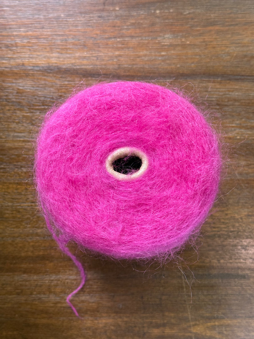 Wool Mohair Blend Brushed Yarn