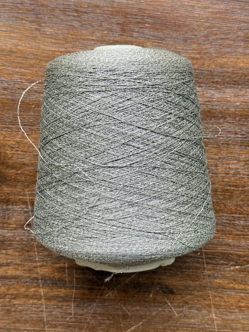 CTF Lustro Metallic Carry-Along Cone Yarn · 1/11,700nm · Warm Silver