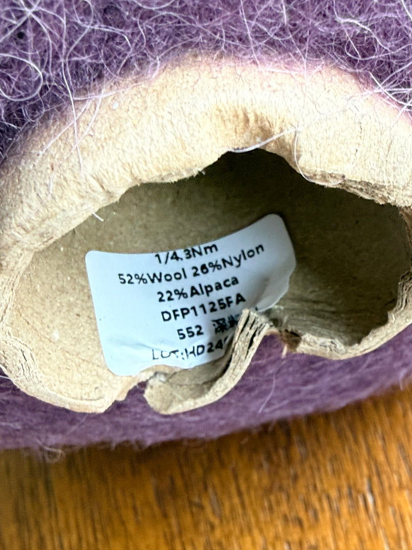 brushed wool alpaca blend yarn