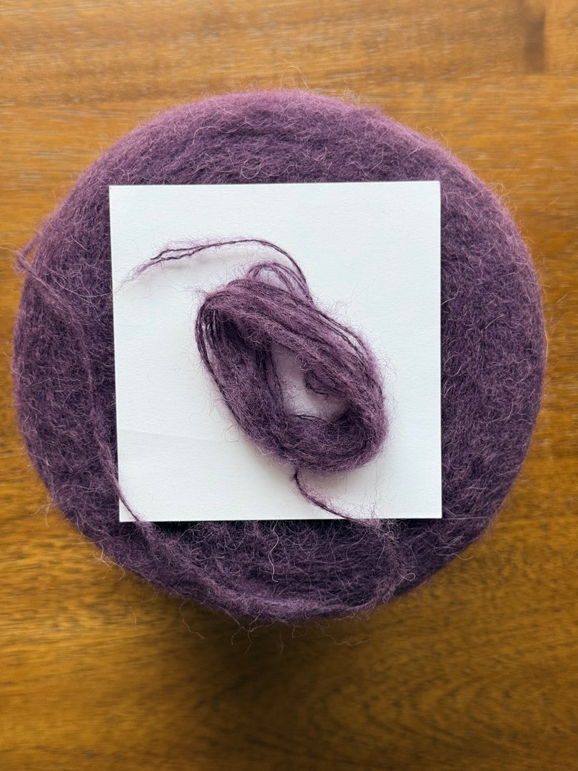 brushed wool alpaca blend yarn