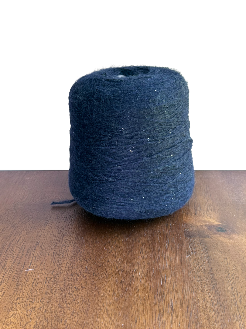 Pecci Cheerleader Alpaca Wool Blend Brushed Chain Sequin Cone Yarn