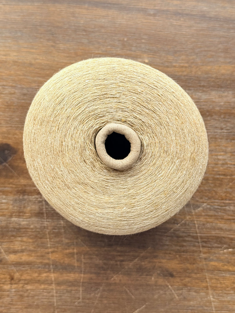 100 Linen 2/26Nm Cone Yarn Melange Beige · Japan