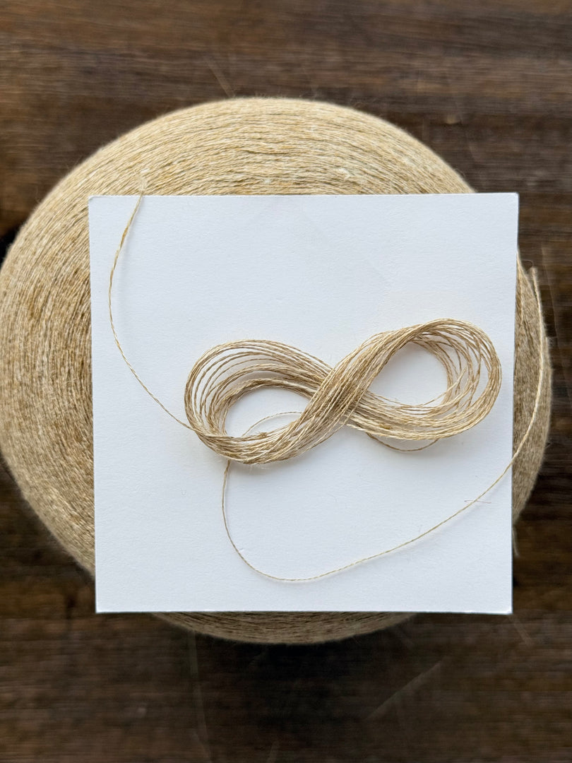 100 Linen 2/26Nm Cone Yarn Melange Beige · Japan