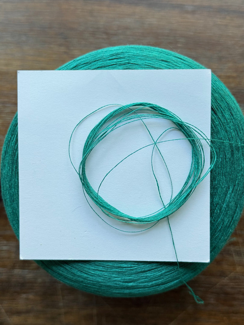 100 Mercerized Linen · 2/28Nm · Natural Sheen · Chinese Cone Yarn