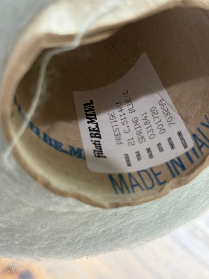 Be.Mi.Va Kid Mohair Wool Blend Brushed Yarn · Nm 21000 Cone