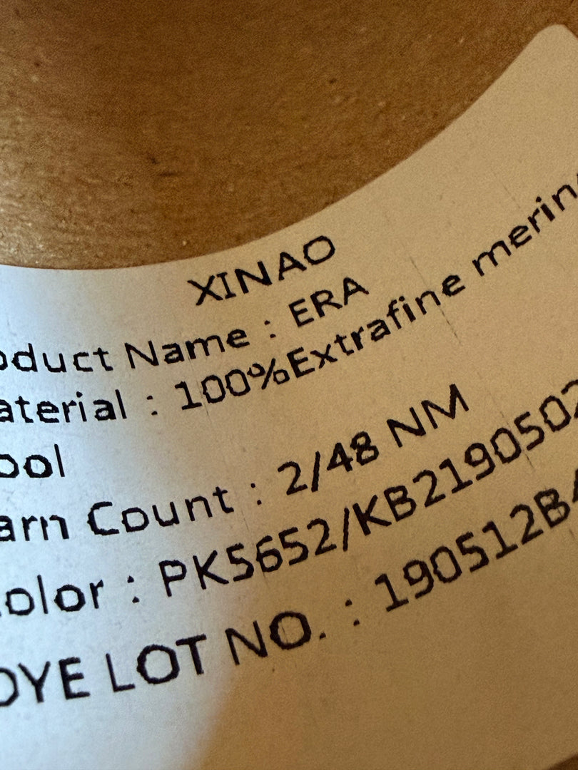 Xinao ERA 100 Extrafine Merino Wool Cone Yarn · 2/48Nm · China