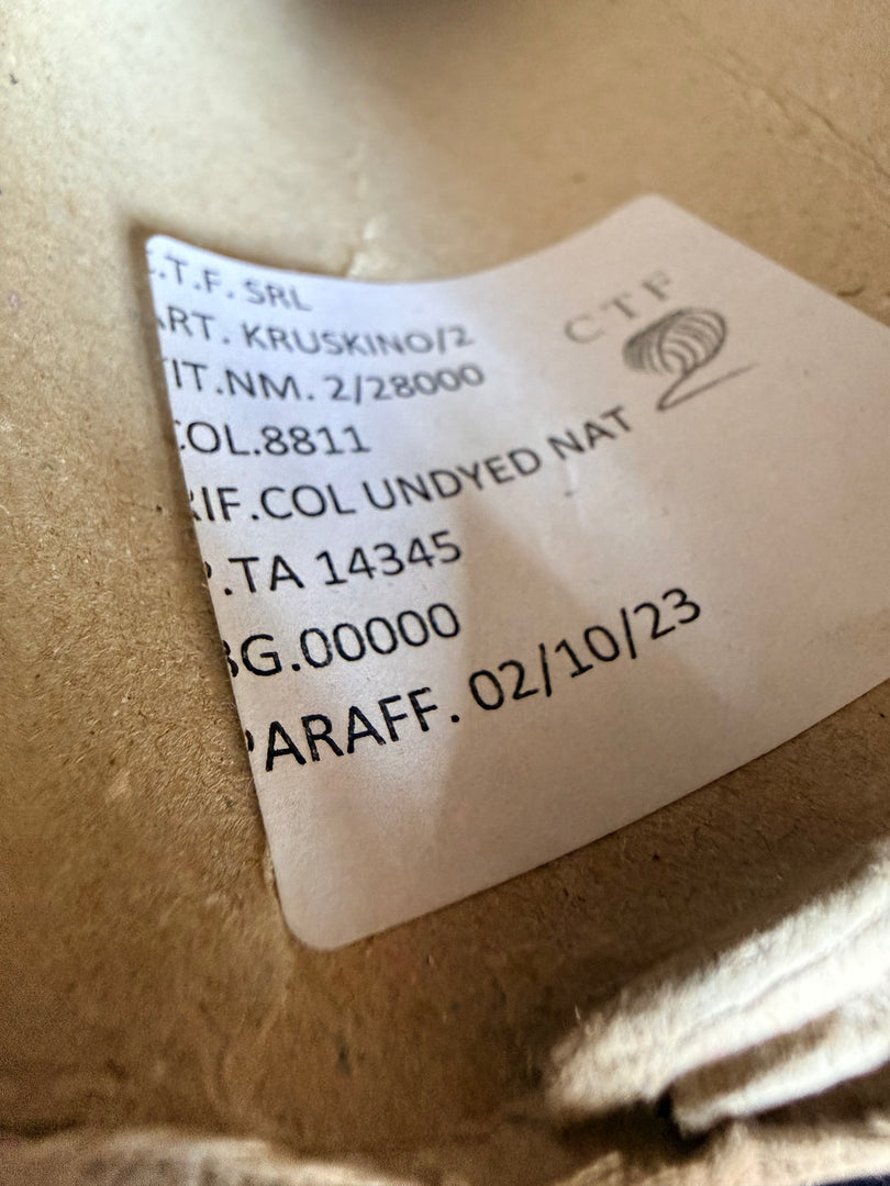 C.T.F. Kruskino 100 Linen Cone Yarn · 2/28Nm · Italy