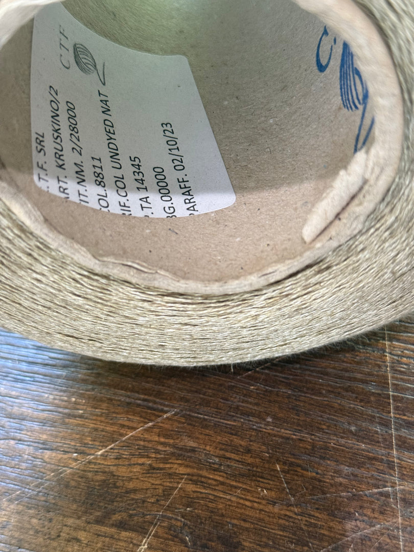 100 linen yarn for summer knits C.T.F. Kruskino Italy 