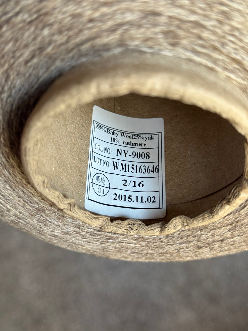 65% Baby Wool, 25% Yak, 10% Cashmere