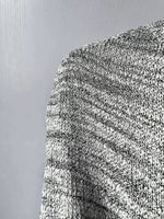 Load image into Gallery viewer, Ilaria Signac Textured Tape Cotton Yarn · 1/2.5nm White &amp; Black · Irregular Pattern · Italy
