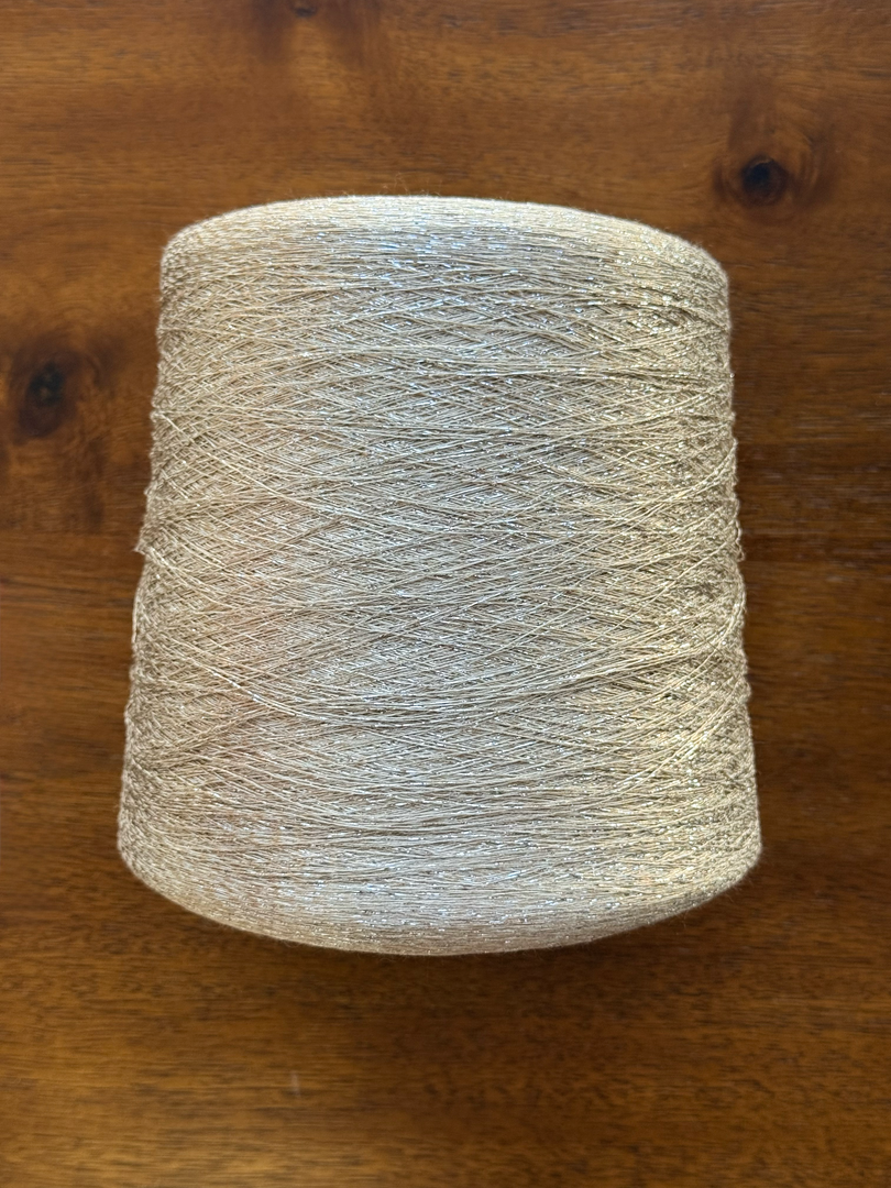 Olivo Sarilux Viscose Blend Metallic Carry-along Cone Yarn