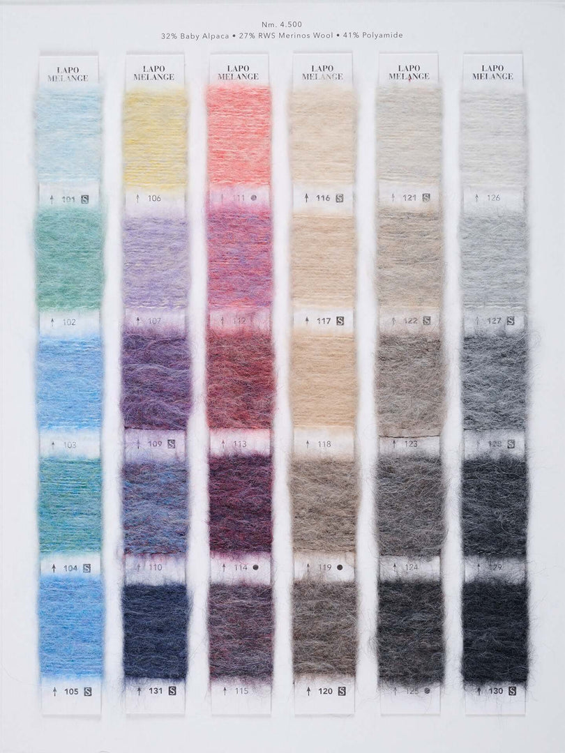 Olivo 32 Baby Alpaca 27  Merino Wool Blends Melange Brushed Cone Yarn