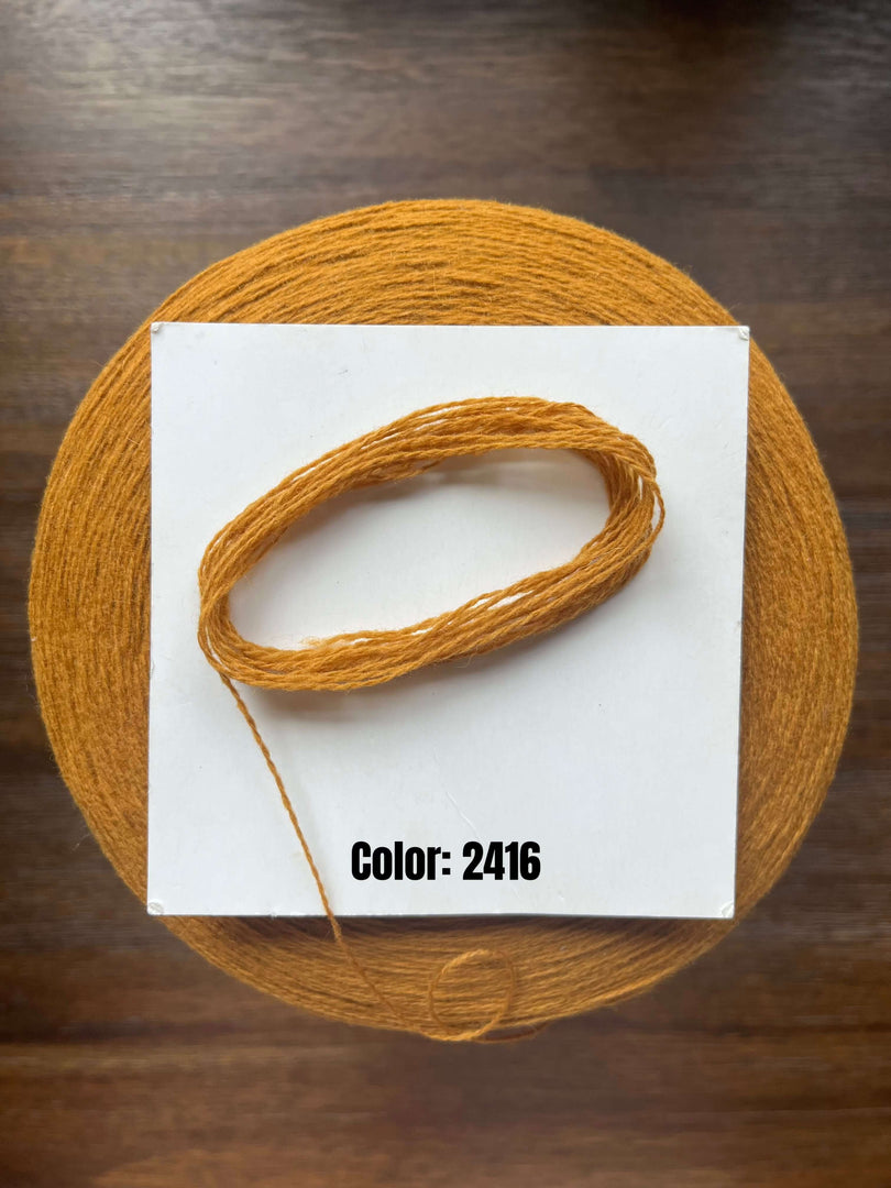 UPW 100 Extrafine Merino Wool cone in color 2416, showcasing the natural texture of extrafine wool.